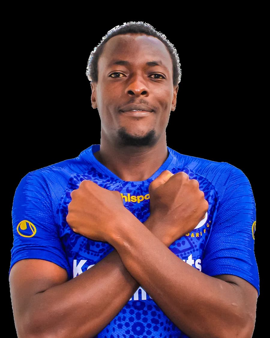 Brian Odera in the Bandari FC home shirt